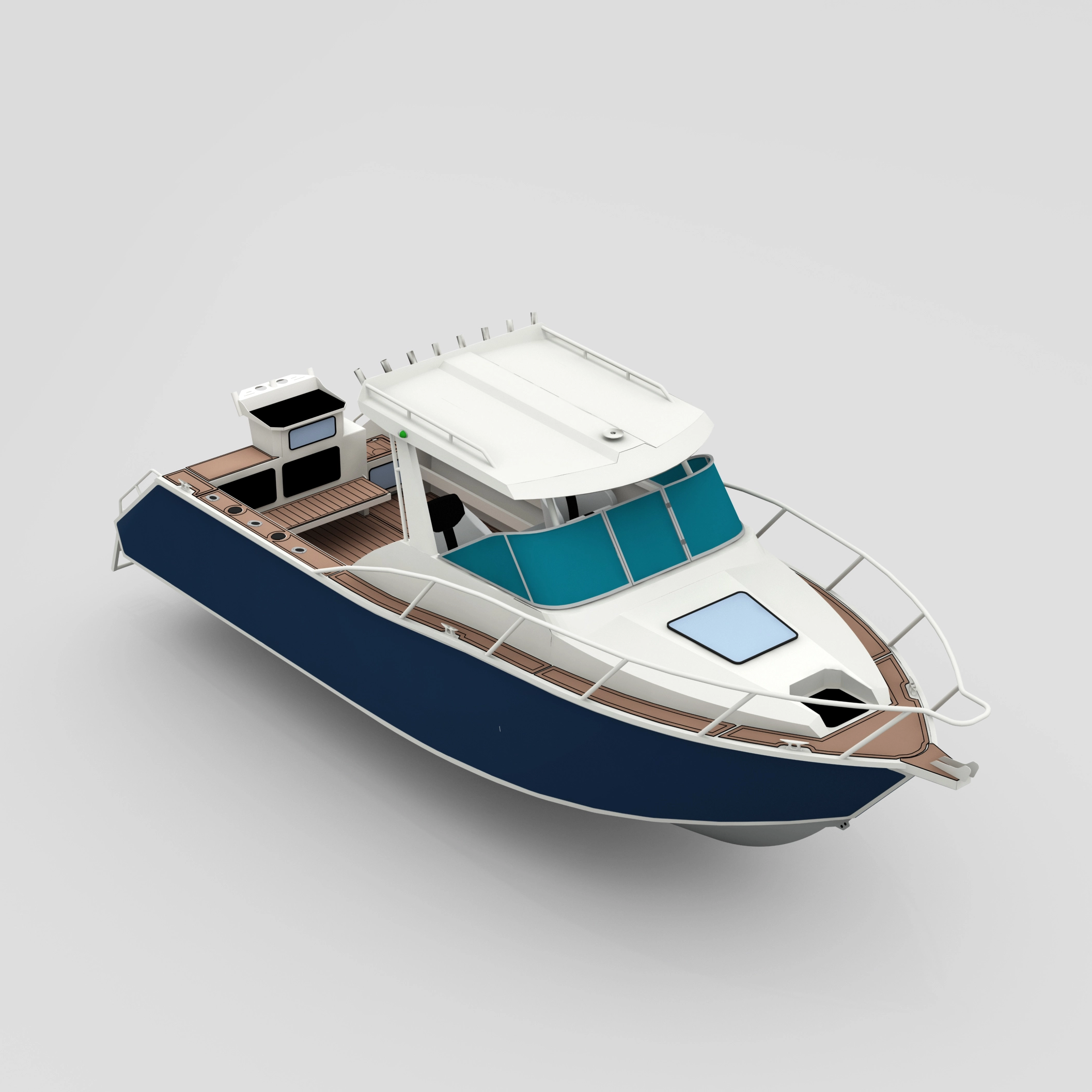 Professeur 750 Boat de cabine Cuddy en aluminium