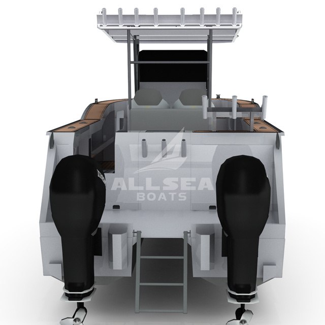 Bateau catamaran à console en aluminium de 7,9 m