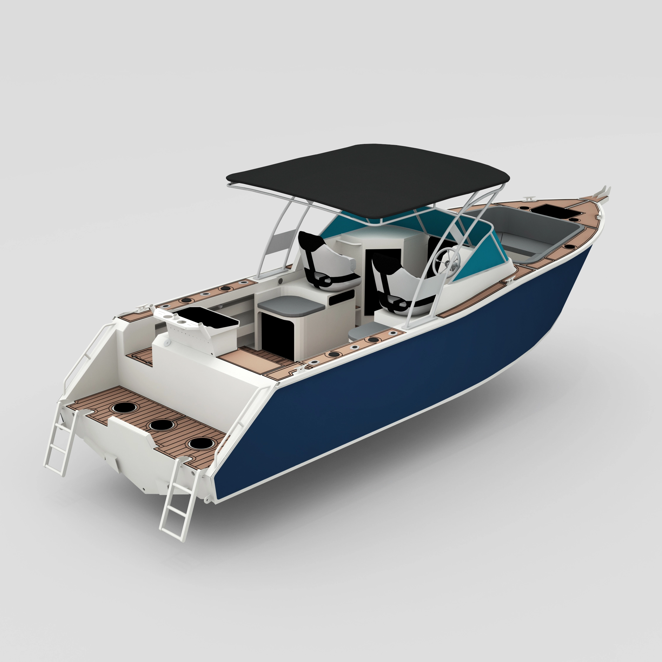 Professeur 750 Bowriderblack Aluminium Pêche