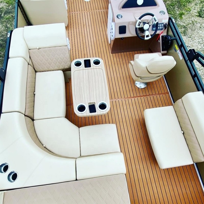 29 pieds Speed ​​Tritoon Aluminium Party Barge Pontoon Boat à vendre