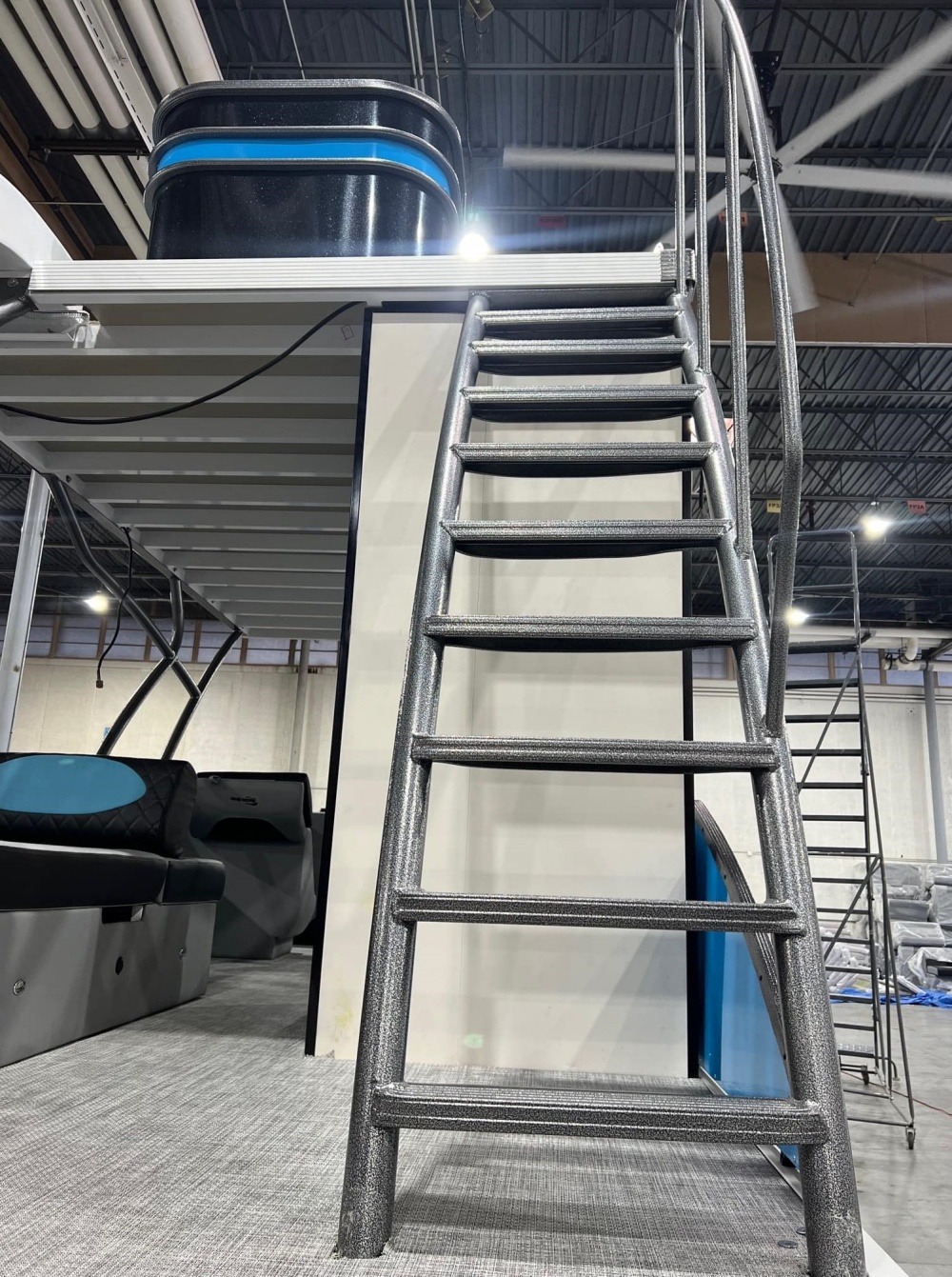 27ft de loisirs de loisirs en aluminium Ponton Double Decker avec toboggan