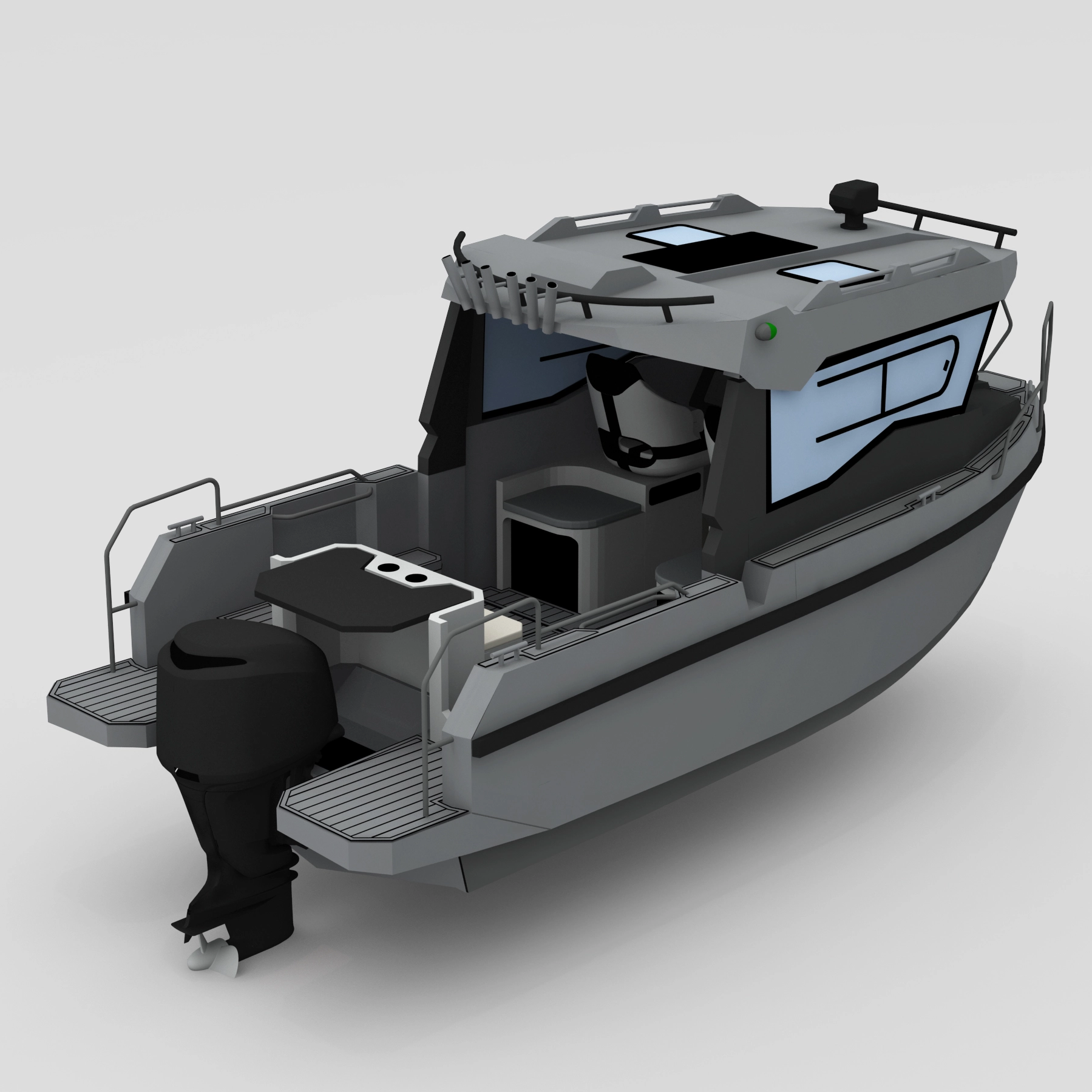 6,2 m bateau de pêche en aluminium Bladecraft