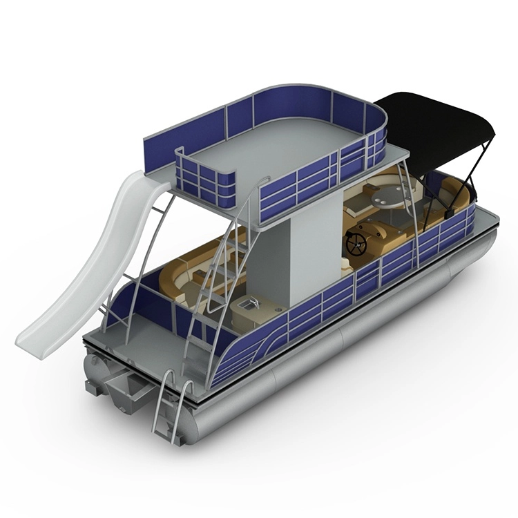 Bateau ponton à deux étages de 22 à 27 pieds