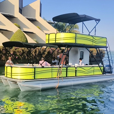 Boat de ponton de la fête de la famille de la famille de 30 pieds Double Decker