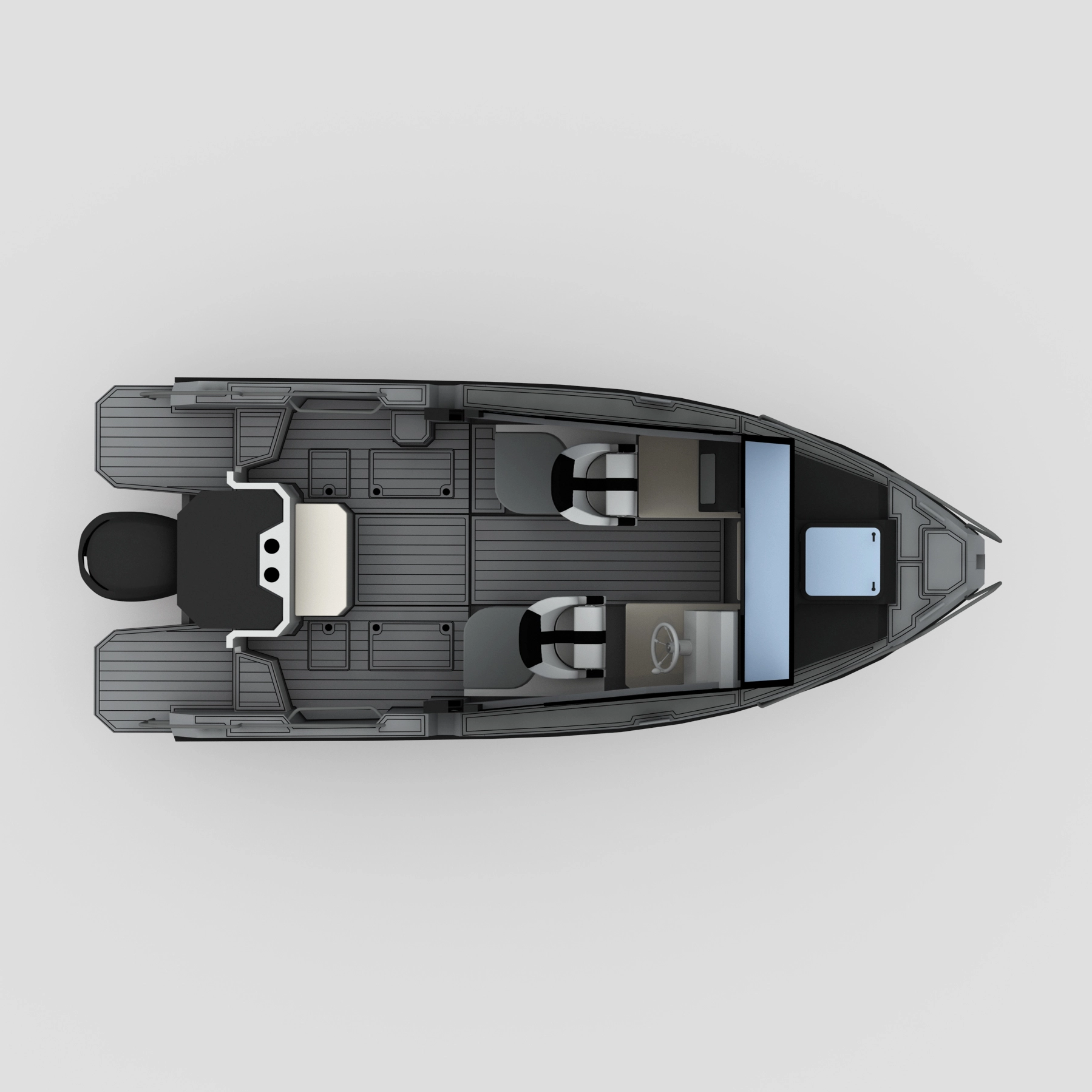 6,2 m bateau de pêche en aluminium Bladecraft