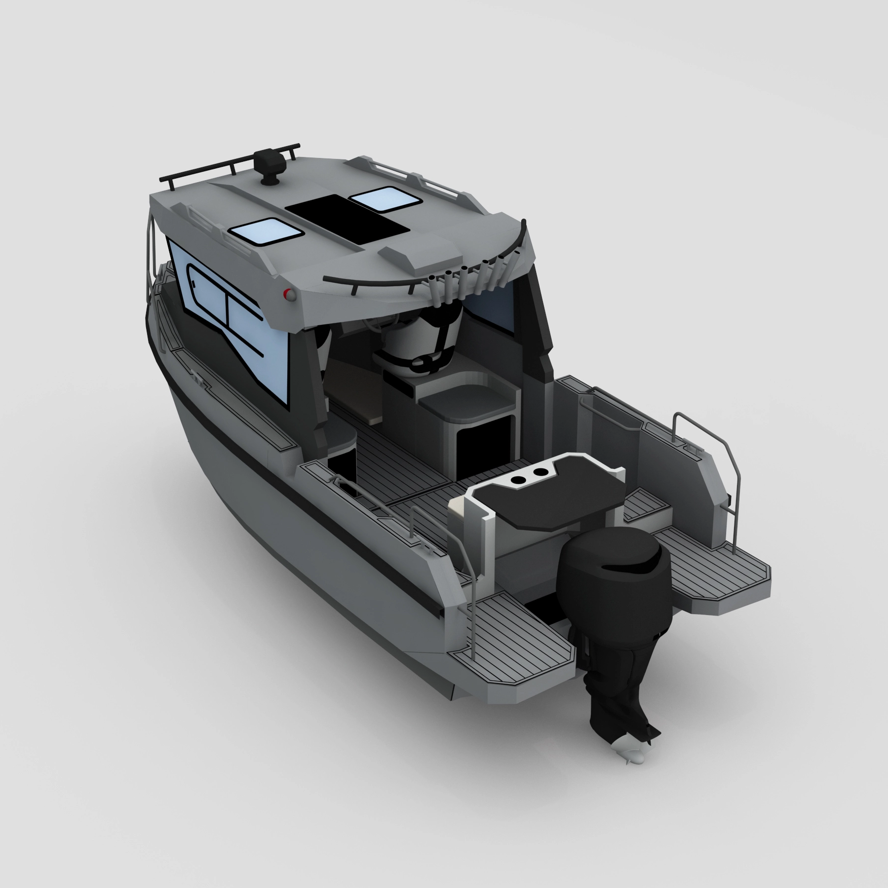 6,2 m bateau de pêche en aluminium Bladecraft