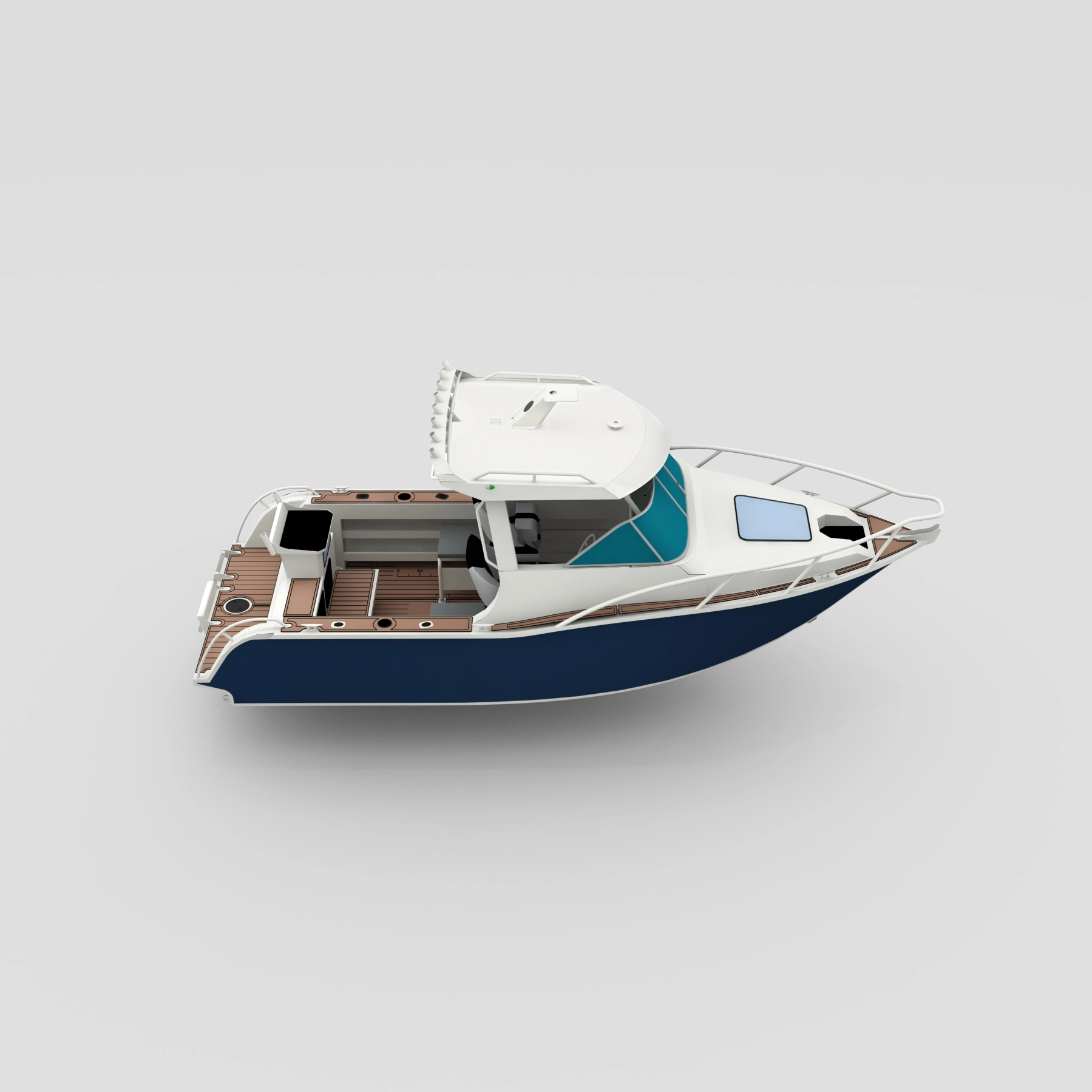 Professeur 6,25m Board Cuddy en aluminium