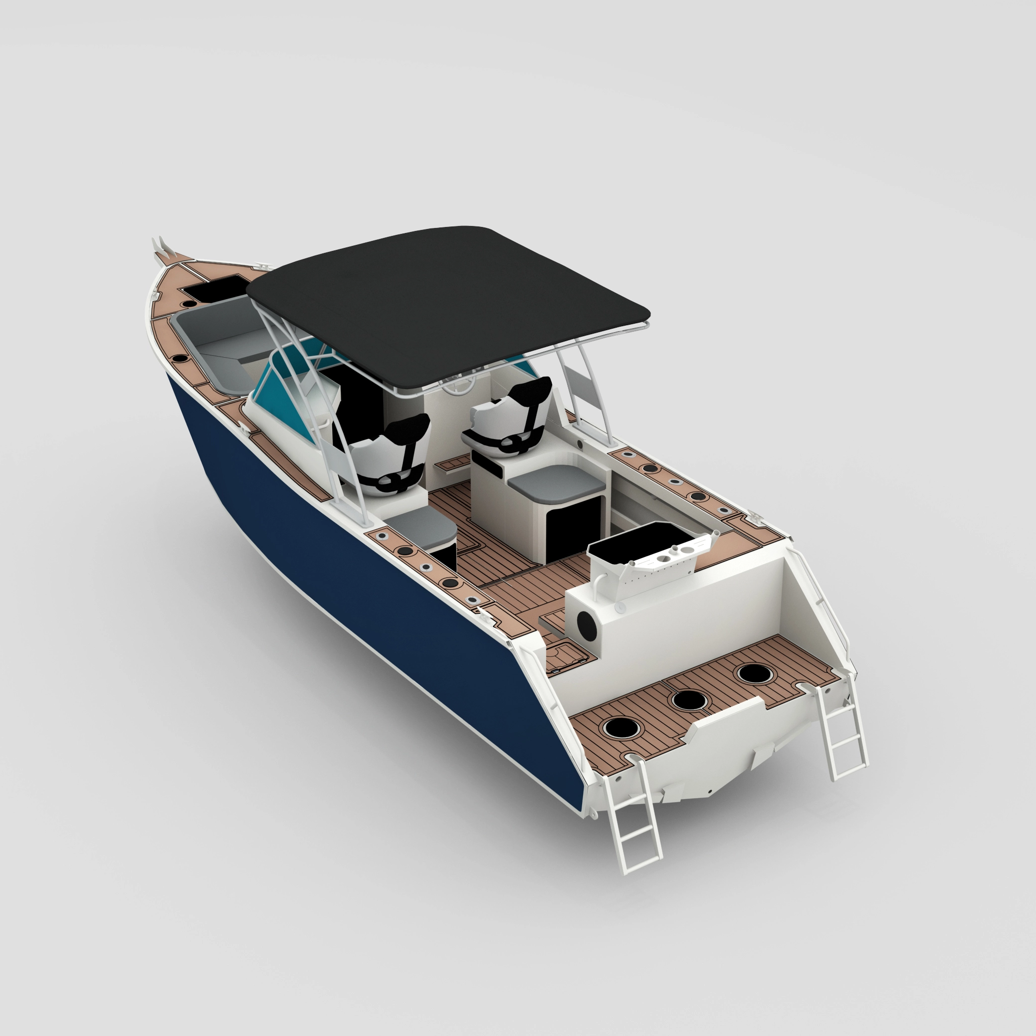 Professeur 750 Bowriderblack Aluminium Pêche