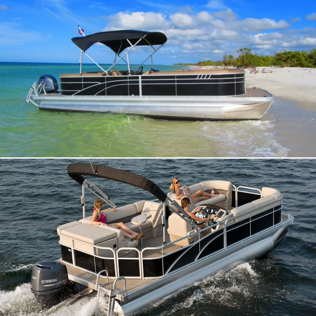 29 pieds Speed ​​Tritoon Aluminium Party Barge Pontoon Boat à vendre